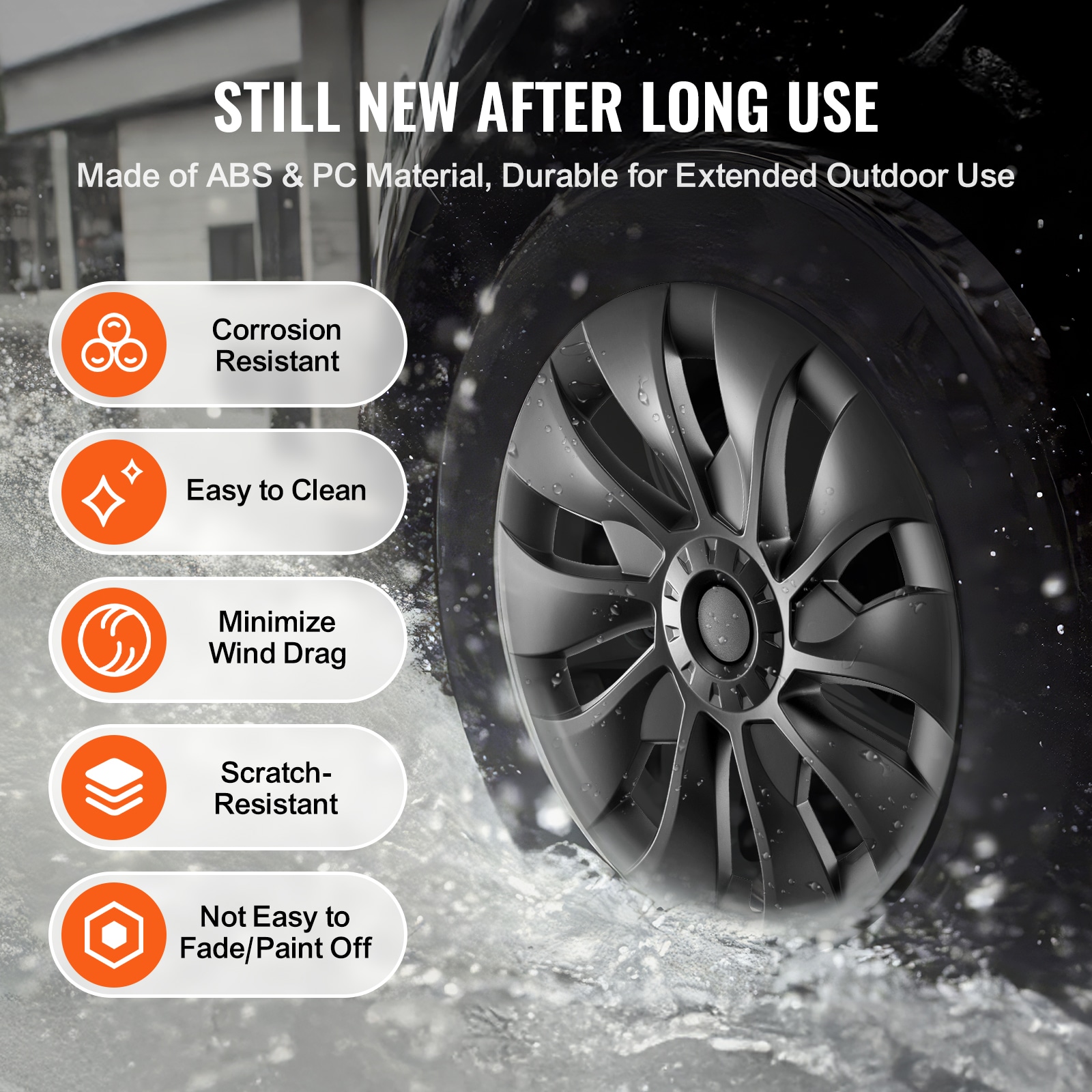 Wheel Rim Covers For Tesla Model 3 Hubcaps With Valve Hole Set_voghion.com
